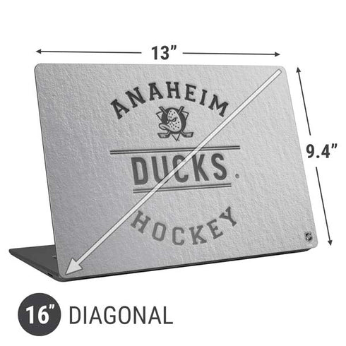 NHL Anaheim Ducks Black Text Universal Laptop 16in (13 x 9.4in) Skin